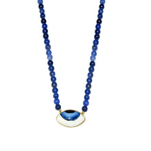 Load image into Gallery viewer, Nazar Blue Quartz Necklace