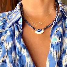 Load image into Gallery viewer, Nazar Blue Quartz Necklace