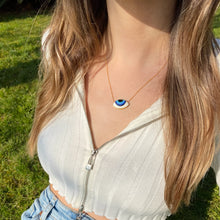 Load image into Gallery viewer, Nazar &quot;Sea Blue&quot; Necklaces
