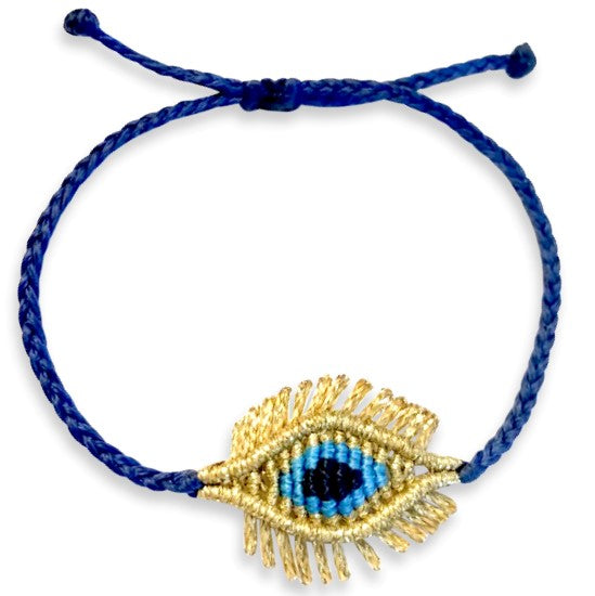 Sea Blue Macrame Bracelet